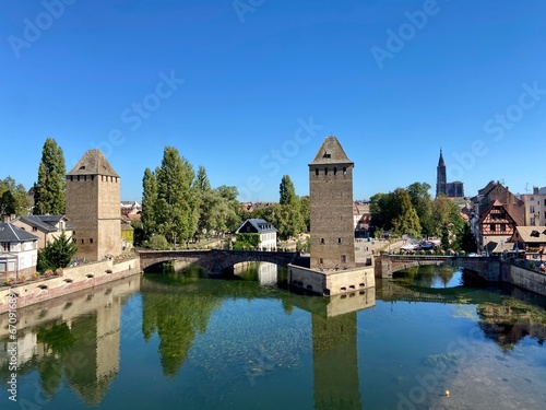 The old ponts couverts in strasbourg