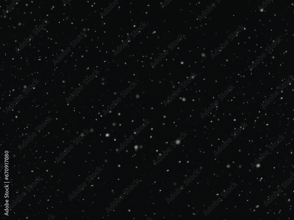 snow falling overlay on black. AI Generative