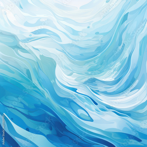 Abstract water ocean wave  blue  aqua  teal texture. Blue and white water wave web banner Graphic Resource as background .Generative AI