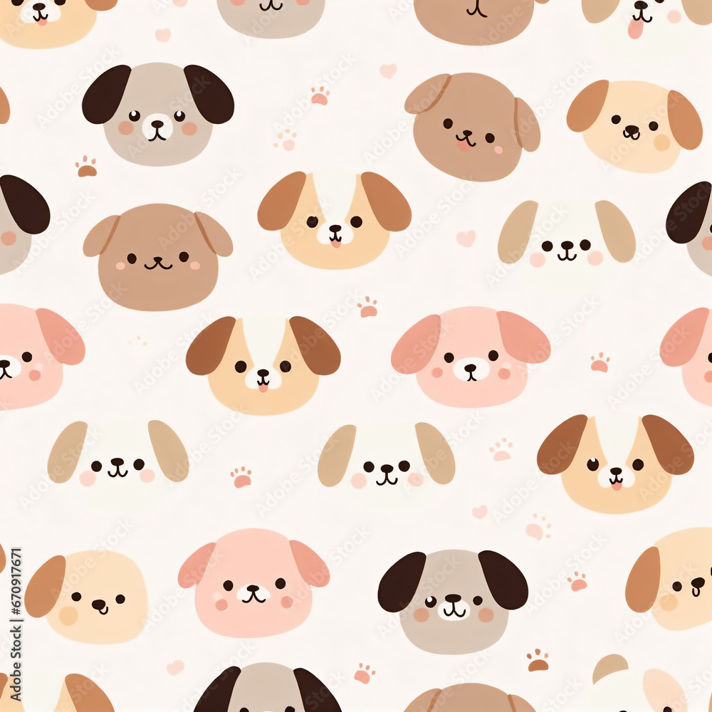 seamless pattern background with dogs seamless pattern background with dogs