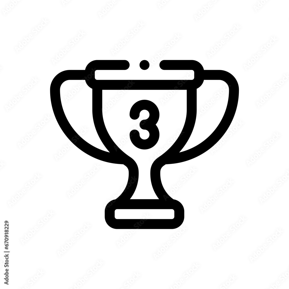 trophy line icon trophy line icon