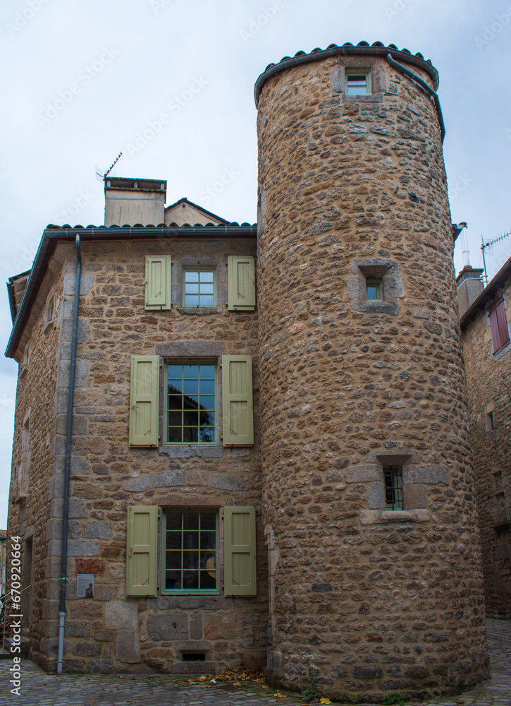 Le Malzieu, village médiéval en Lozère, France