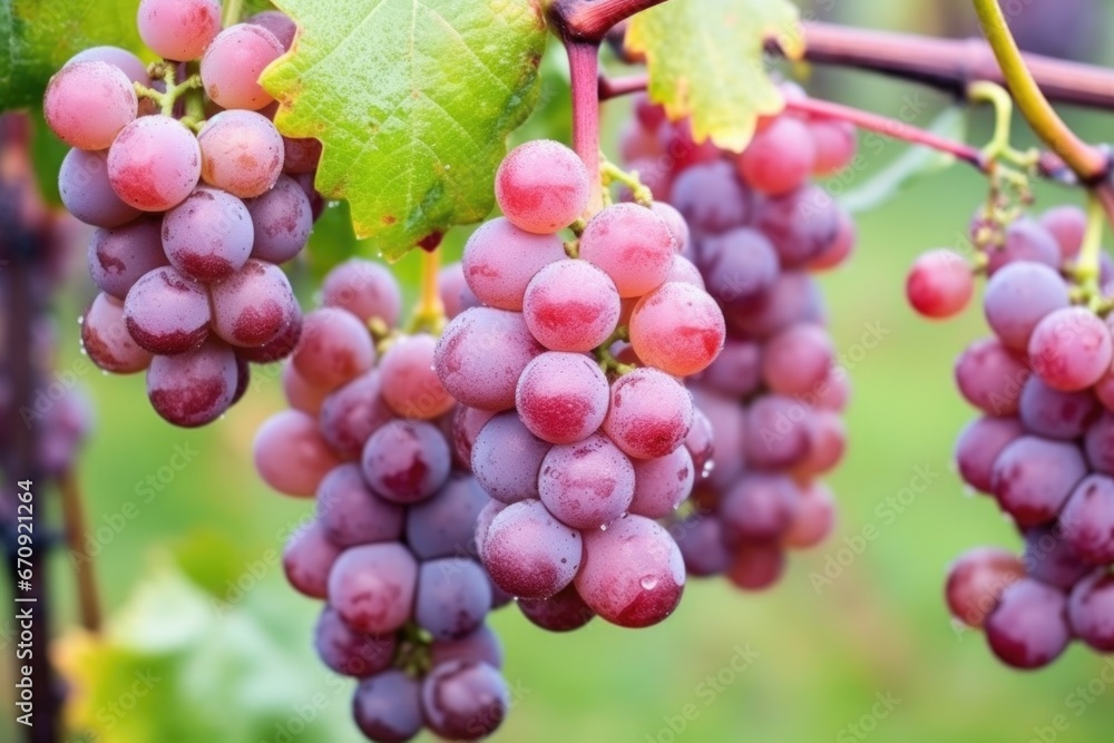 close-up shot of frozen grapes ready for harvest close-up shot of frozen grapes ready for harvest