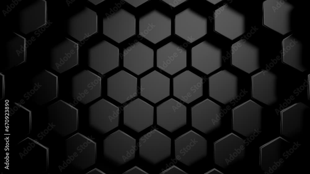 Background of Hexagons. Abstract motion, loop, two color, 3d rendering, 4k resolution
Background of Hexagons. Abstract motion, loop, two color, 3d rendering, 4k resolution