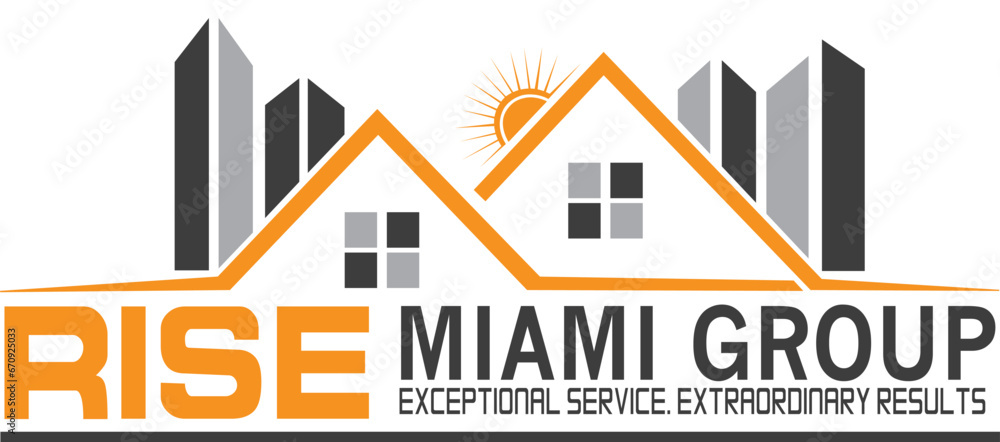 Real state logo with house symbol Real state logo with house symbol