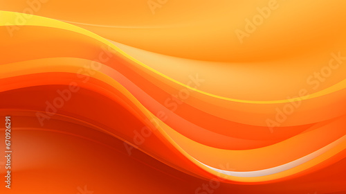 abstract orange background with waves. Generative AI.