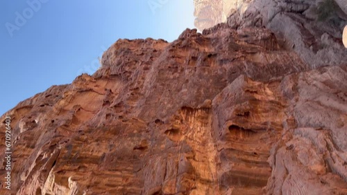 Wallpaper Mural Looking down a canyon above Petra, Jordan - vertical panorama Torontodigital.ca