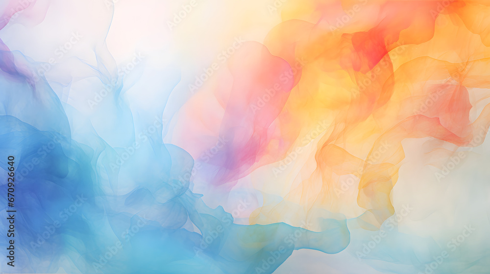 abstract watercolor background. Generative AI.