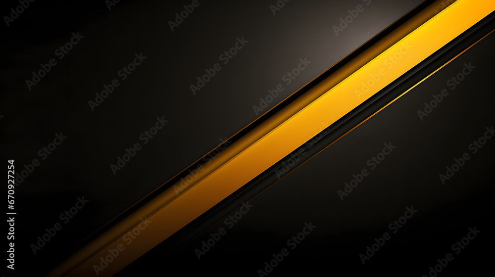 abstract yellow and black are light pattern with the gradient is the with floor wall metal texture soft tech diagonal background black dark sleek clean modern. Generative AI. abstract yellow and black are light pattern with the gradient is the with floor wall metal texture soft tech diagonal background black dark sleek clean modern. Generative AI.
