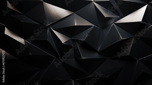 Abstract diamond geometry black background, wallpaper. 3d presentation.