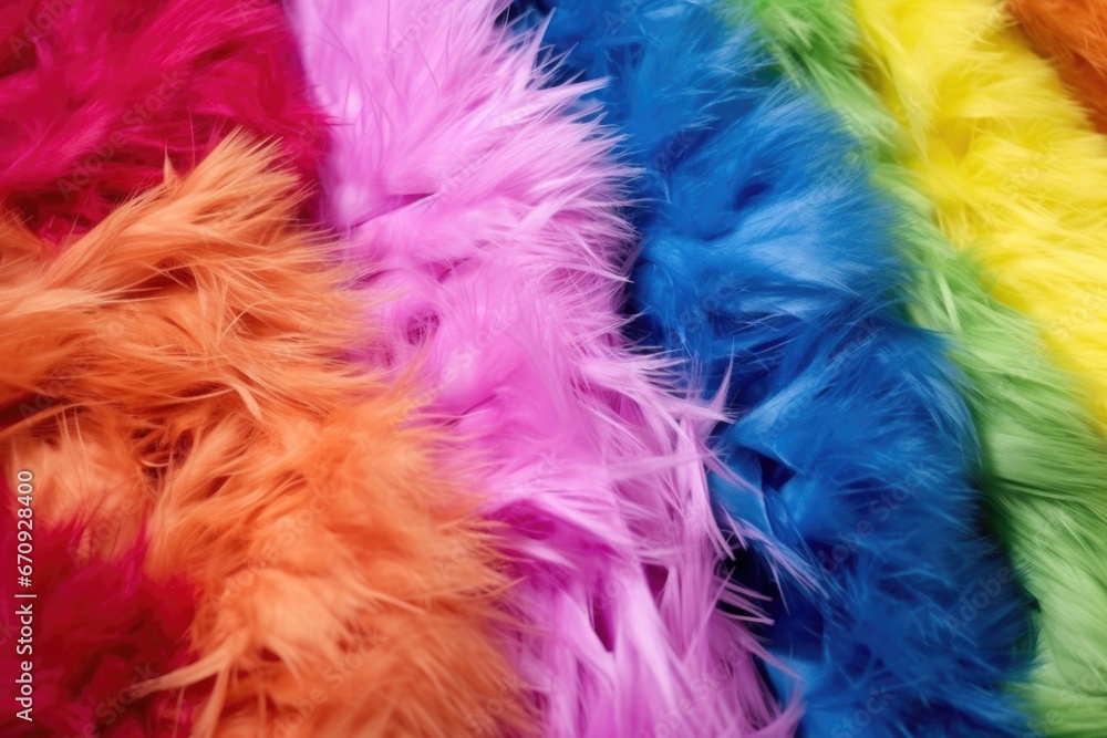 bunch of colorful faux fur for plush toys