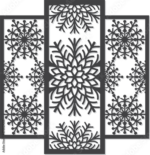 Christmas panel wall decor design