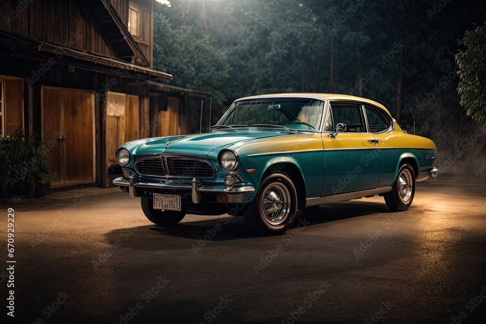 Naklejka premium car on the street