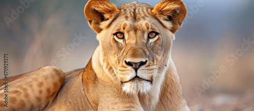 Lioness pictured in Gorongosa National Park Mozambique photo