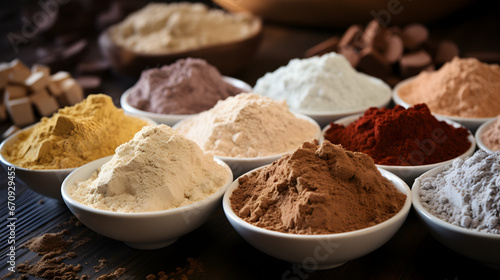 ingredients being processed and transformed into high-quality protein powders, highlighting the manufacturing process.