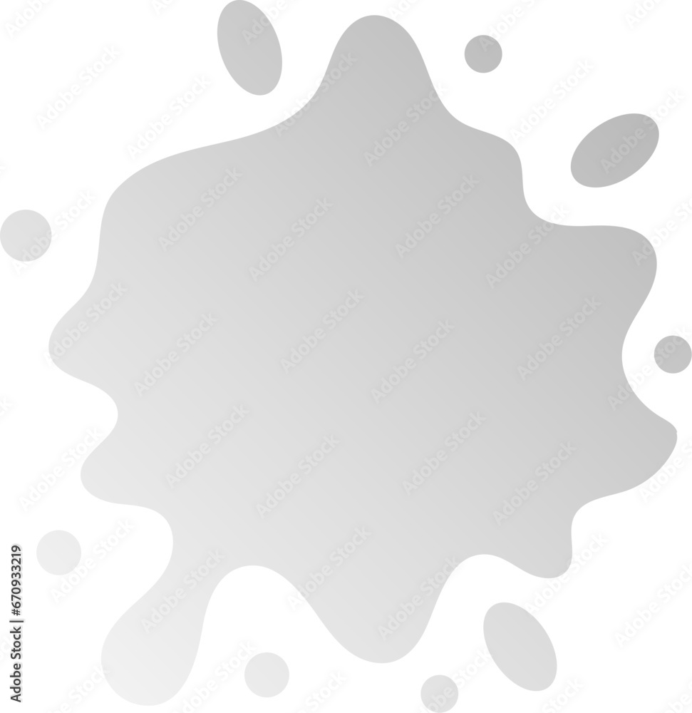 gradient water splash shape