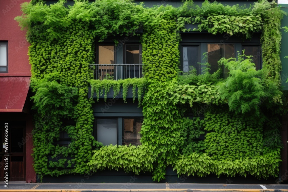 green walls in an urban environment