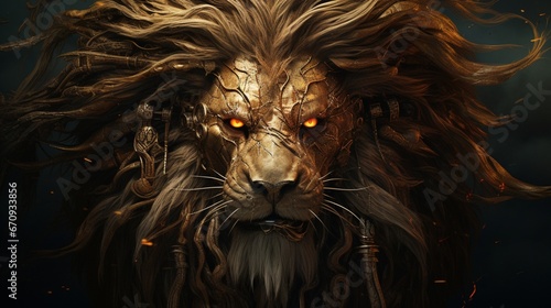 phantasmal iridesant lion face