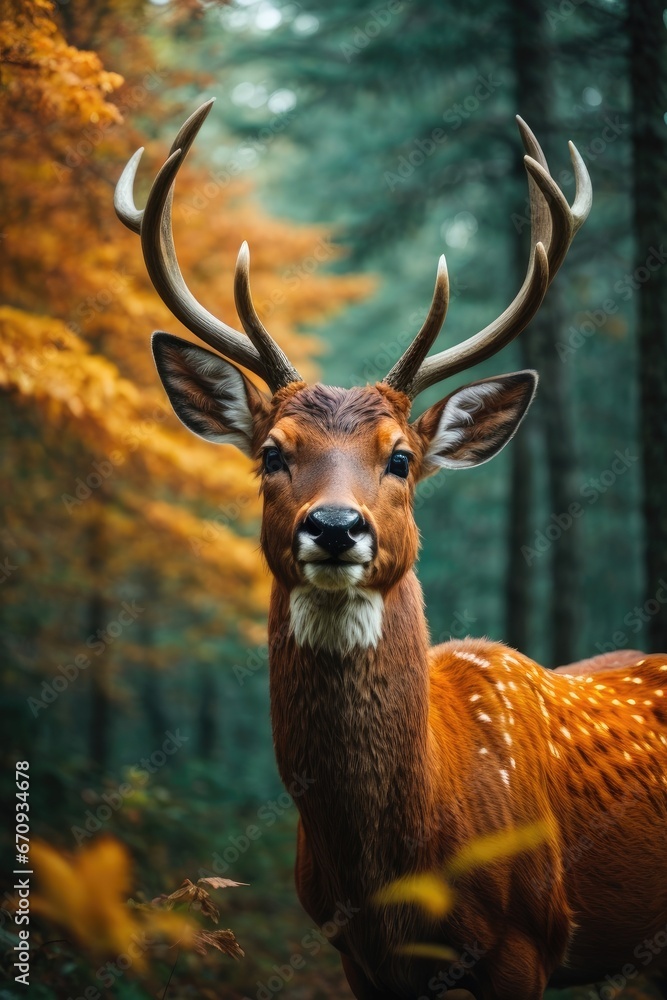 deer in the woods deer in the woods