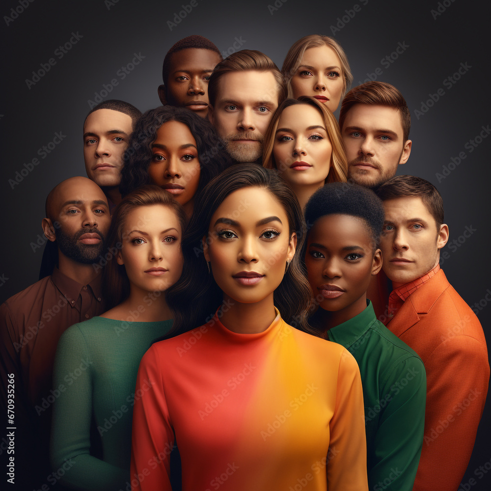 A Portrait of Community - group of people A Portrait of Community - group of people