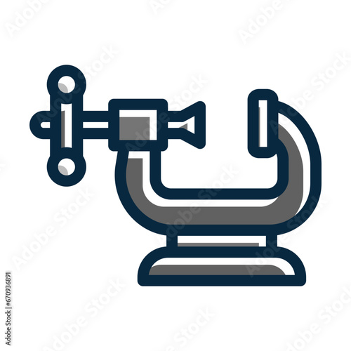 Vice Vector Thick Line Filled Dark Colors