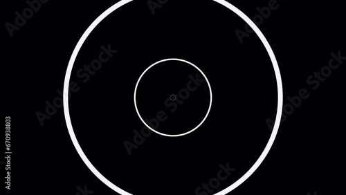 Circle wave. 2D animation video. Motion graphics with alpha channel.