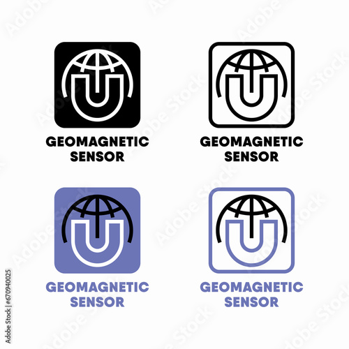 Geomagnetic Sensor vector information sign