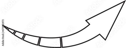 矢印＿アウトラインあり　塗りなし
