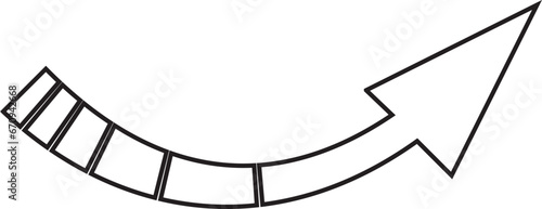 矢印＿アウトラインあり　塗りなし
