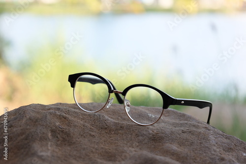 glasses on the table