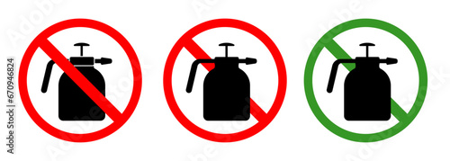 No pesticides pest spray harmful chemicals sprayer fungicide herbicide emblem label sticker