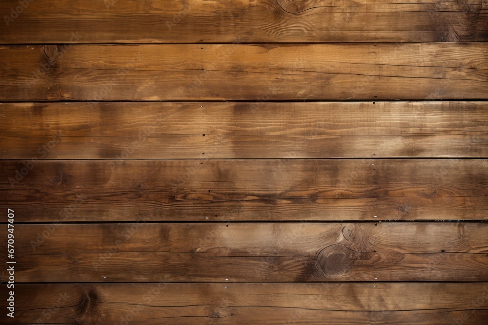 Fototapeta premium Rustic wooden plank background. Weathered wooden boards creating a rustic backdrop.