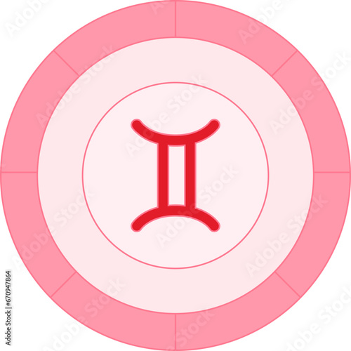 zodiac retro badge icon