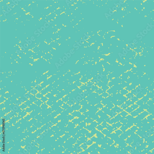 Seamless mesh texture. Abstract background, repeating pattern with broken texture mesh, faded paint prints on blue. Surface design with grunge motif from the 80s, 90s. Vector illustration.
