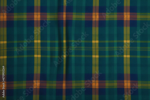 A beautiful plaid pattern background. Scottish tartan. A Fabric pattern. Generative AI