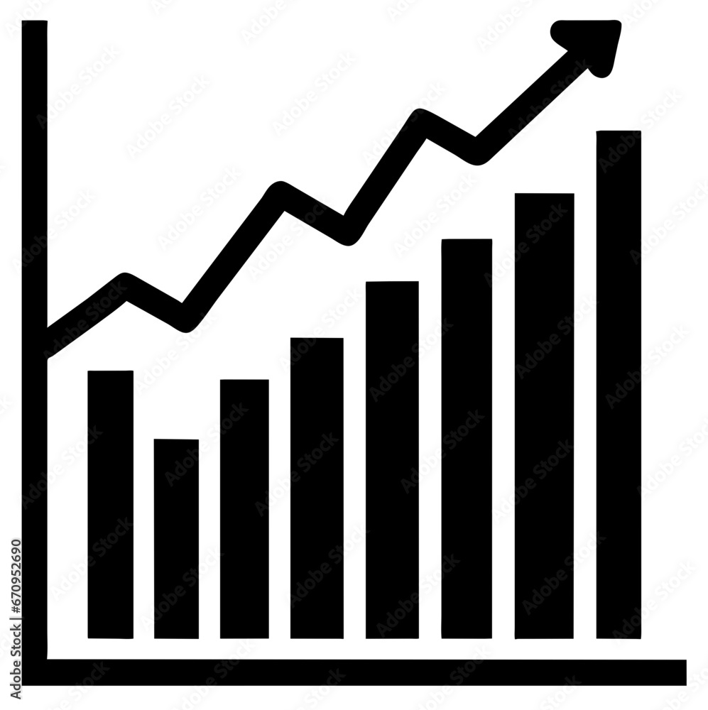business graph showing growth business graph showing growth