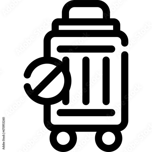 Travel Restrictions Icon