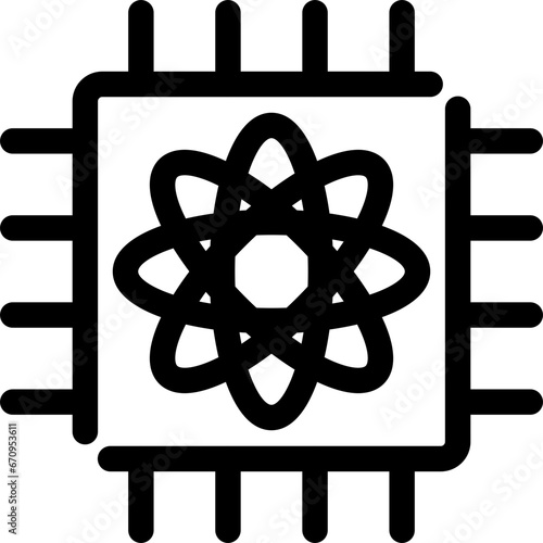 Quantum Computer Icon