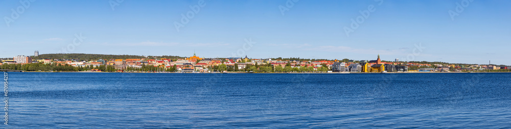 Panoramic view of Östersund in Sweden