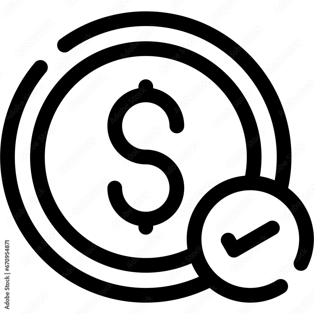 Money Check Icon Money Check Icon