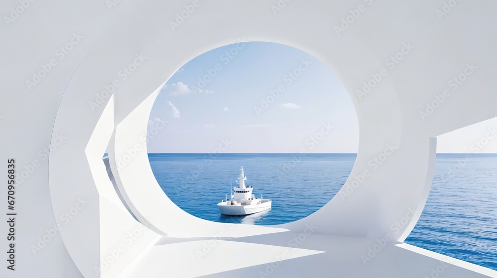 Obraz premium Bright tone abstract modern architecture