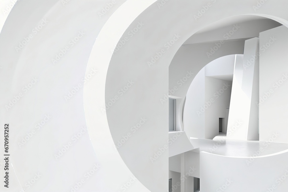 Fototapeta premium Bright tone abstract modern architecture