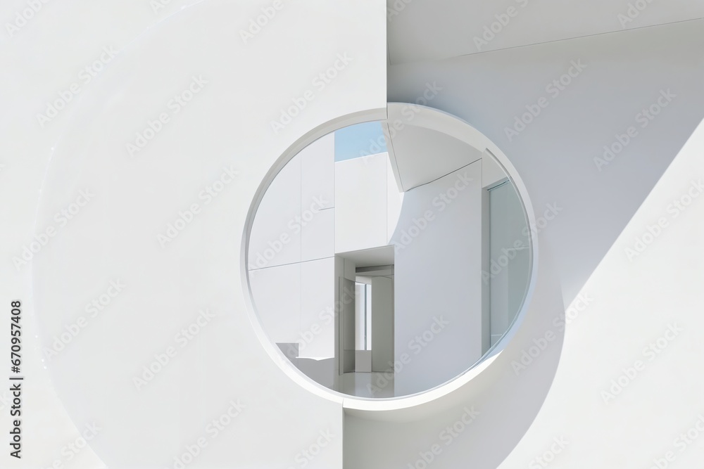 Fototapeta premium Bright tone abstract modern architecture