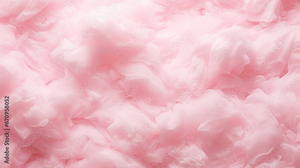 Pink cotton candy background. Candy floss texture. Generative AI