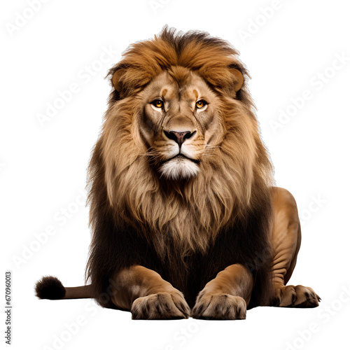 lion, isolated on transparent or white background, png