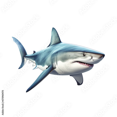 shark  isolated on transparent or white background  png