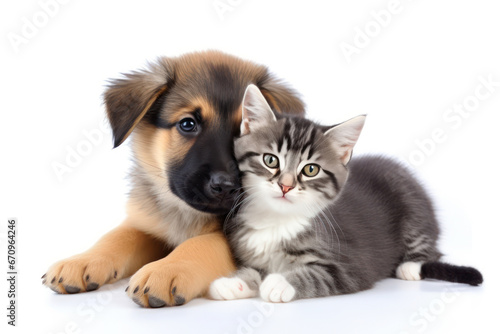 The Playful Dog and Curious Kitten, Unlikely Best Friends