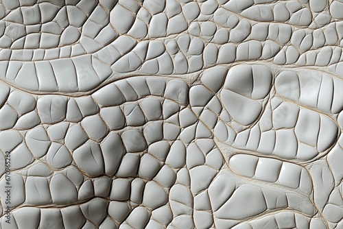 natural genuine crocodile leather skin texture with seamless pattern on white background