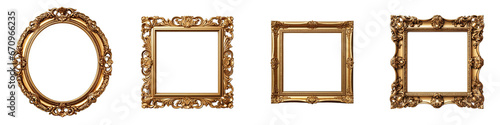 Picture frame Hyperrealistic Highly Detailed Isolated On Transparent Background Png File