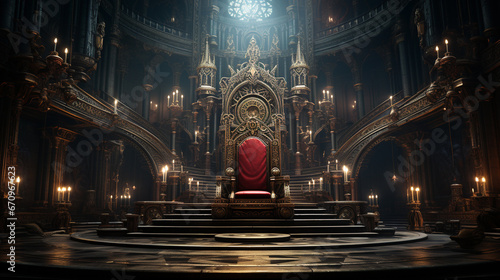 Foto Empty throne in the hall.